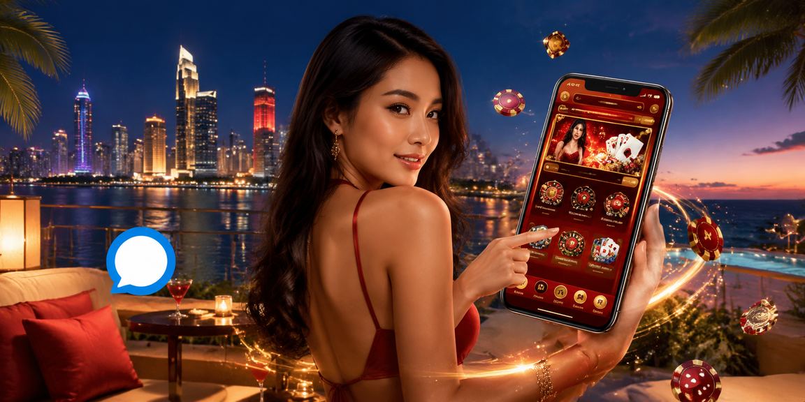 Người dùng TP.HCM chơi mobile casino trên bãi biển với điện thoại Android